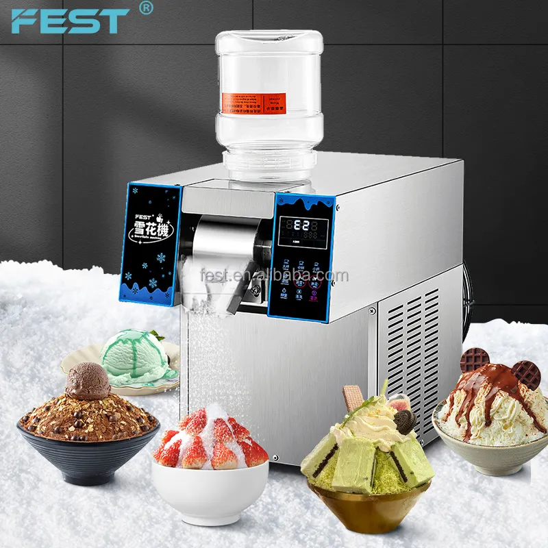 Melhore o seu menu Bubble Tea com a nossa máquina elétrica Wind-Cooled Snow Bingsu Ice Shaver