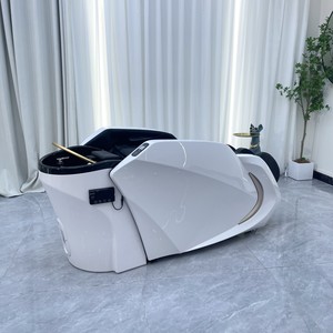 Modern Elétrica Massagem Spa Cama com Salon Cabelo Lavagem Função Couro Sintético Shampoo Bed - Product Image 1