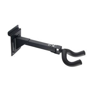 Soporte <span class=keywords><strong>de</strong></span> Pared <span class=keywords><strong>de</strong></span> Metal Negro con Cuello Largo <span class=keywords><strong>para</strong></span> Guitarra, Bajo, Violín, Instrumento <span class=keywords><strong>de</strong></span> Cuerda, Precio <span class=keywords><strong>de</strong></span> Fábrica al por Mayor - Product Image 1