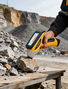 Spectromètre XRF portatif K-7000T pour l'analyse des minerais, analyseur d'éléments dans les roches, machine de test XRF portable pour l'exploitation minière - Product Image 1