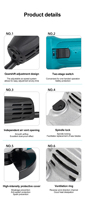 Outil de découpe et de meulage sans balais 720W 3 pouces 220V en acier inoxydable professionnel pour la bricolage à domicile, mini-meuleuse d'angle
