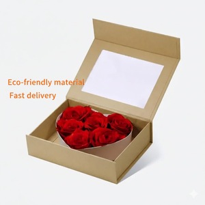 Sinh thái thân thiện hộp giấy rõ ràng Cửa sổ bao bì thực phẩm nâu kraft Hộp quà tặng sản xuất - Product Image 2