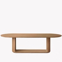 Table à manger ovale extensible et personnalisable en bois massif, style campagnard américain, pour salle à manger et mobilier de conférence domestique