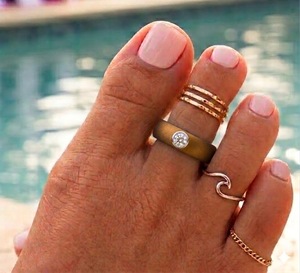 Nuevo Anillo de Silicona para Dedos de los Pies con Circonita Cúbica de 5.7mm, Accesorio para Sandalias Abiertas para Mujer, Tallas 4-12, Anillo de Moda - Product Image 6