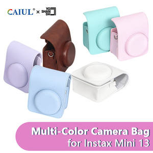 กระเป๋ากล้องดิจิตอล <span class=keywords><strong>instax</strong></span> Mini 13 แบบขายส่ง  กระเป๋าหนัง PU แฟชั่น พร้อมสายสะพาย สำหรับเดินทาง มี 5 สี  อุปกรณ์เสริมสำหรับ <span class=keywords><strong>instax</strong></span> mini 13 - Product Image 1