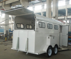 欧盟风格<span class=keywords><strong>3</strong></span>马卡车拖车用于运输马<span class=keywords><strong>3</strong></span>马浮标 - Product Image 3