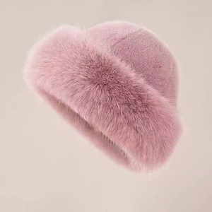 Allch Women's <strong>Fluffy</strong> Plush Faux Fur Bucket <strong>Hat</strong> <strong>Winter</strong> Warm Ear-Protection Fisherman's Cap Wholesale for Casual Scene - Product Image 5