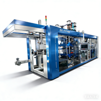Automatische machine voor het vacuümvormen van plastic eierdozen en fruitdozen van PP, PET, PS, PLA en rolmaterialen
