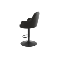 Tabouret de bar moderne de luxe avec siège rembourré, pivotant à 360 degrés, silencieux, réglable en hauteur, pour hôtel, salle à manger, salon