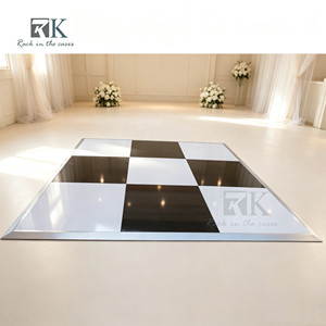 Easy to Install High Quality Dance Floor Wedding Glossy Dance Floor White Panels Flooring for Wedding Party - Product Image 1