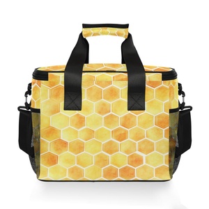 Large Capacity Portable Cooler Bag Durable Reusable Thermal Lunch Bag with Zipper Closure Waterproof Lunch Cooler Bag - Product Image 2