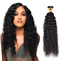 Extensions de cheveux naturels RXHAIR I-Tip, prix de gros, cheveux bruts originaux, extensions I-Tip bouclés italiens, cheveux bruts