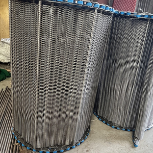 Yüksek sıcaklığa dayanıklı 600 derece 310 paslanmaz çelik fırın spiral metal tel örgü zincirli konveyör kemer - Product Image 2