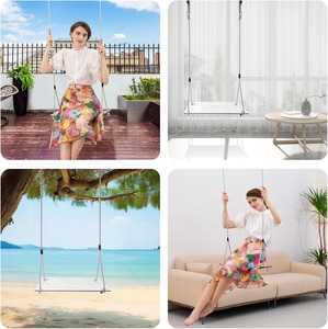 Ropecube調節可能なツリー & ポーチスイングシート,ヘビーデューティPC屋外スイング子供 & 大人用,耐候性,簡単セットアップ - Product Image 6