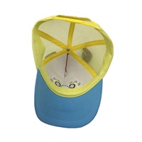 Venta al por mayor de diseño personalizado de algodón de espuma de poliéster de malla de dibujos animados Anime encantador dragón cuernos niños redes gorra de béisbol