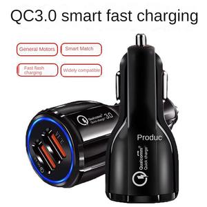 Chargeur de voiture rapide à double <span class=keywords><strong>port</strong></span> USB 18W QC3.0 Chargeur de téléphone portable USB pour téléphone pour Samsung Tablet Output Power Electric Quick <span class=keywords><strong>Char</strong></span> - Product Image 4