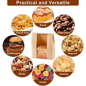 Bánh Kraft túi giấy cho bánh mì tự chế bánh mì nướng bánh ngọt lưu trữ và điều trị bao bì cho siêu thị sử dụng và chương trình khuyến mãi - Product Image 5