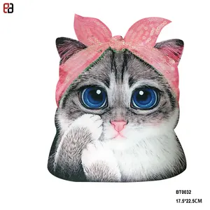 رقعة القط الجميلة بأشكال كرتونية للبيع بالجملة ملابس للأطفال على شكل حيوانات مخيطة على ملابس الأطفال