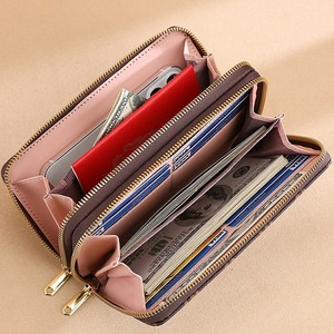 New Arrival Fashionable <b>Long</b> <b>Wallet</b> for Women Large Capacity PU Leather Clutch with Double Zipper and Card Slots - Product Image 2
