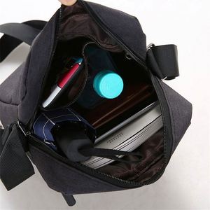 Free Sample <b>black</b> slim <b>small</b> nylon custom luxury designer crossbody men shoulder <b>bag</b> with logo - Product Image 5