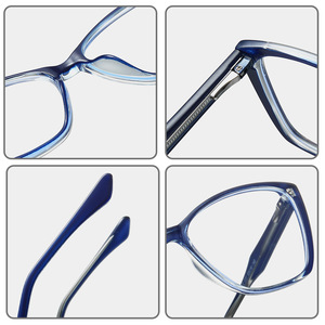 Lunettes carrées anti-lumière bleue 8312, monture complète Tr90, unisexe, verres de protection pour utilisation sur ordinateur - Product Image 4