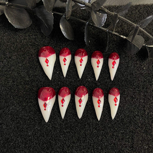 Uñas postizas acrílicas al por mayor hechas a mano con diseño de garra de animal, blancas y esponjosas, de dragón, águila, o pata de gato, reutilizables, largas, cortas, uñas personalizadas - Product Image 2