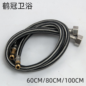 Manguera flexible trenzada de acero inoxidable de 1/2 pulgada con cabezal único de alta presión para grifo de fregadero, tubería de suministro de agua - Product Image 5