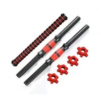 Ensemble de barres d'haltères 35cm-55cm, 2 barres d'haltères, 4 colliers de serrage à rotation, en métal durable, portable, pour la musculation à domicile