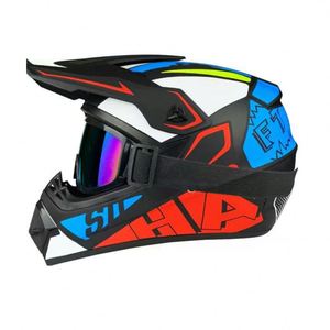 Fábrica personalizada motocicleta Predator casco cara completa araña diseño de plástico para montar deportes punto al por mayor - Product Image 1