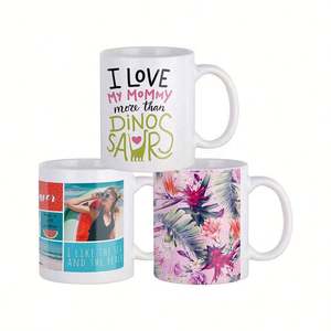 Tazas al por Mayor desde Almacén en EE. UU., Tazas de Café de Cerámica Blanca de 11oz y 15oz para Sublimación, Personalizables, con Asa - Product Image 4