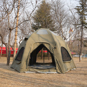 Luxury Style Waterproof Cotton Fabric Four-season 6-8 Person Easy Setup UV-Resistant Triple Inflatable <b>Tent</b> for Camping - Product Image 3