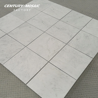 Centurymosaic Vente en gros de carreaux de marbre blanc Bianco Carrara d'Italie pour sols et murs, carreaux de pierre naturelle modernes pour la décoration de la maison