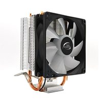 Refroidisseur de processeur 2 caloducs RGB 3 broches à roulement fluide, faible bruit, pour PC serveur LGA1700 1200 AM4/AM5