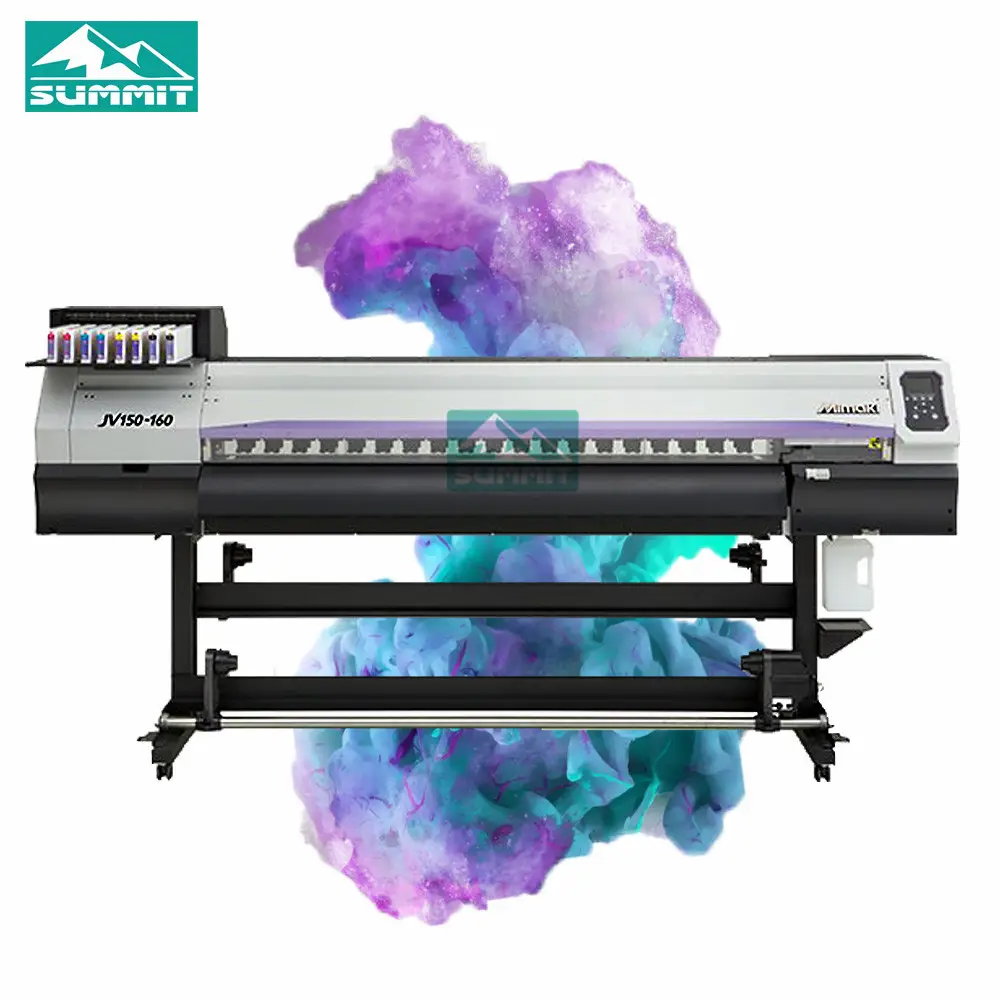 64inch 1.6M Used Mimaki JV150-160 Plotter and Printer With one new DX7 Printhead