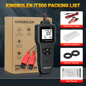 2025 KINGBOLEN IT300 Kit de herramientas de limpiador y probador de inyector de combustible Universal funciona con la mayoría de los camiones y motocicletas de 12V - Product Image 6