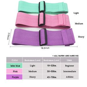 Elastic resistance <b>band</b> <b>exercise</b> hip circle cotton resistance <b>band</b> latex non-slip adjustable yoga squat - Product Image 3