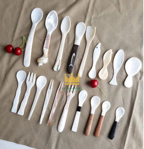 ผู้ผลิตเวียดนามส่งออกช้อนมุกและเปลือกหอยธรรมชาติที่เป็นมิตรกับสิ่งแวดล้อมสำหรับมื้ออาหารค่ำ คุณภาพสูง - Product Image 6