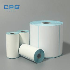 Étiquette adhésive thermique imperméable et résistante à l'huile, prix usine, 100x150mm, 115gsm, pour logistique et entrepôt, étiquette d'expédition 4x6 - Product Image 1