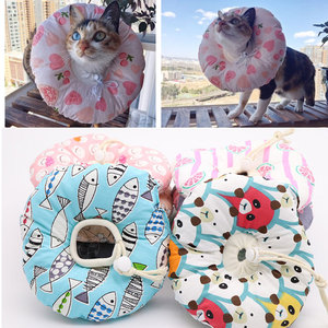 Collari per Gatti in Morbido Tessuto, Copricapo Anti-Graffio per Animali Domestici, Collare Multicolore - Product Image 6