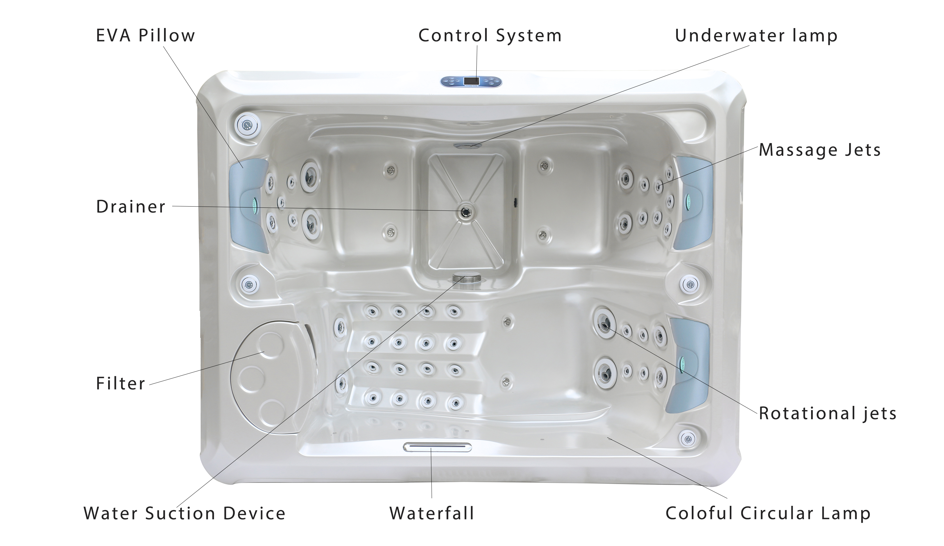 Acrylic Balboa Outdoor Hydropool Hot Tub Massage Spa Hot Tub With Fast Delivery