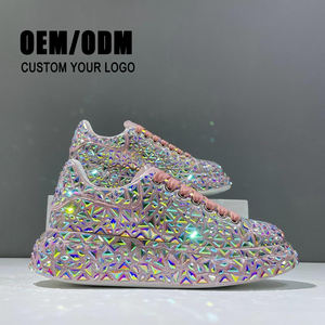 <span class=keywords><strong>Chaussures</strong></span> de sport d'extérieur <span class=keywords><strong>pour</strong></span> femmes Grande <span class=keywords><strong>taille</strong></span> <span class=keywords><strong>Chaussures</strong></span> de tennis de marche plates décontractées respirantes et brillantes <span class=keywords><strong>pour</strong></span> jeunes filles et femmes - Product Image 5