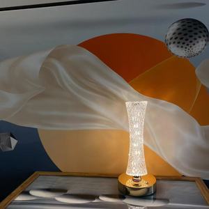Lámpara de Mesa LED con Efecto de Agua, Bola de Ondas, Conexión USB, Moderna, Luz Blanca Cálida, Funciona con Batería, Control 3D, Táctil, de Cristal, para Dormitorio - Product Image 4