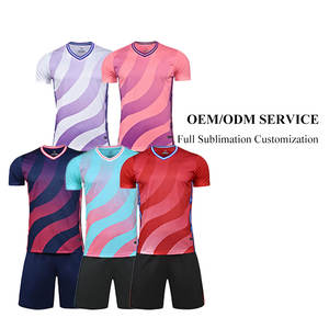 Venta al por mayor de alta calidad digital personalizada equipo deportes jerseys conjuntos camisetas de fútbol para los hombres uniformes de fútbol - Product Image 2