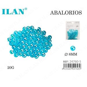 Perline Ilan Abalorios 8mm Blu Cielo 20g per Creazione di Gioielli - Product Image 1