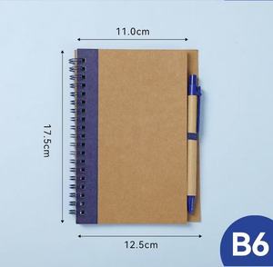 Advertising Spiral Notebook Printed Logo Customized Design A5 B6 Exhibition Gifts-Kraft Paper Multiple Colors Custom Packing - Product Image 4