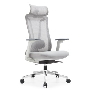 Silla de Oficina Ergonómica con Respaldo Alto, Giratoria, de Espuma Moldeada, Cómoda, con Múltiples Ajustes, Mueble de Metal - Product Image 1