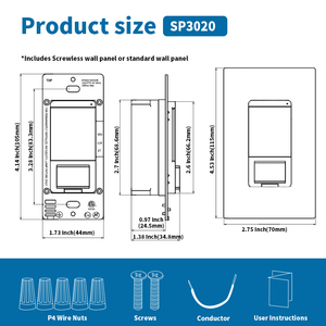 Fahint ul được liệt kê 1200W PIR chuyển động cảm biến chuyển đổi 120/277V số lượng lớn OEM Nhà cung cấp 140 ° phát hiện chúng tôi PC chiếm cảm ứng Bảng điều chỉnh chuyển đổi - Product Image 4