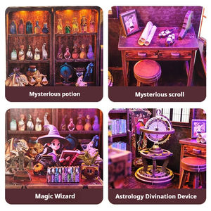 Magic Store Poppenhuis 3D Houten Puzzel, CE-gecertificeerd Milieuvriendelijk Miniatuur Bouwboek Hoekhuis Decoratie DIY - Product Image 3