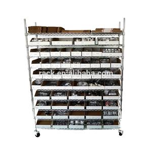 Estantería aprobada por NSF de 10 niveles, componentes de capacidad de carga pesada, piezas de almacenamiento de almacén, estante de alambre de hierro para la venta - Product Image 1