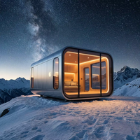 Villa mobile écologique personnalisée en conteneur, maison préfabriquée modulaire, mini-maison isolée à économie d'énergie, chambre portable, espace de vie